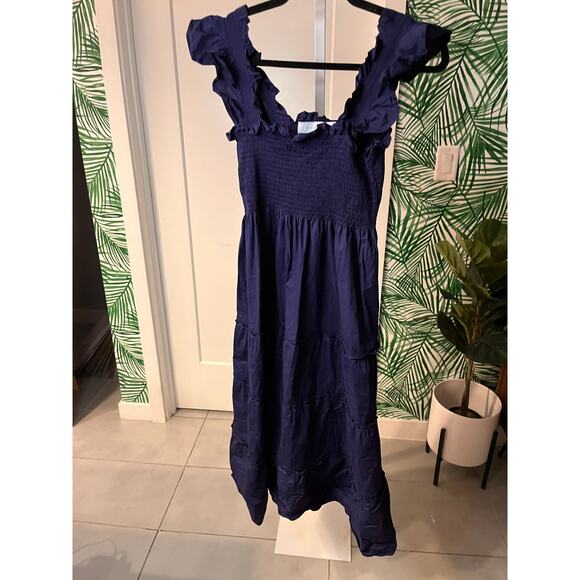 Hill House Home Women's Blue Square Neck The Ellie Nap Dress Size Small - Picture 2 of 10